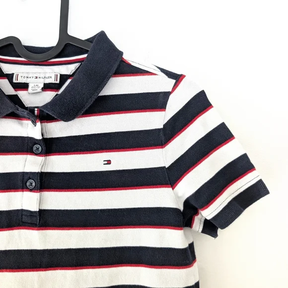 Tommy Hilfiger Girl'sClassic Striped Polo Dress Sporty Chic ~ Size 12-14 L - Picture 6 of 11